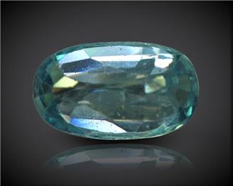 Blue Zircon Natural Certified 3.64 carats (DIN 90283 )